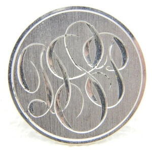 A&Z Co Sterling Silver DPS Initial Round Pin
